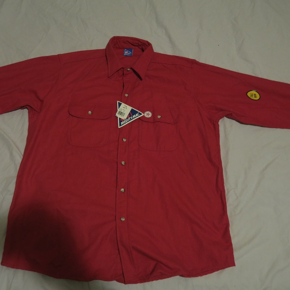 VTG Mighty Mac Tallman Canvas LS Field Shirt USA